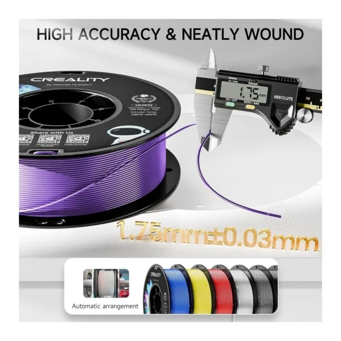 Creality CR-PETG Purple 3D Printer Filament - CR-PETG - Purple, 1.75mm, Glossy — image 2