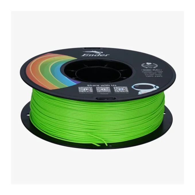 Creality EN-PLA+ Apple Green Ender 3D Printer Filament Strength 34MPA Bend 77MPa 1 kg Spool1.75 — image 2