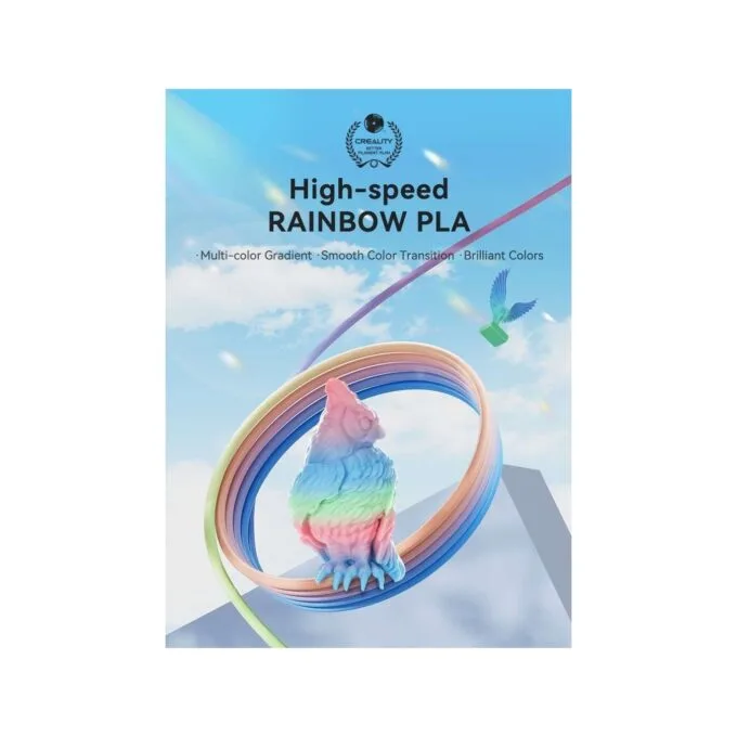 Creality Hyper PLA Rainbow Wild Blossom Long Grad Filament - Rainbow Gradient, 1.75mm, 1kg — image 3