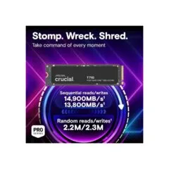Crucial T710 2TB M.2 NVMe SSD - CT2000T710SSD8 - PCIe Gen5 x4, 14,500 MB/s Read