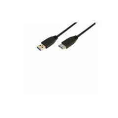 CU0042 2m USB3.0 A-A M F BLK CABLE LOGILINK