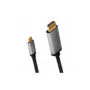 CUA0101 1.8m 4K USB3.2 TYPE-C TO HDMI M ALUMINUM ADAPTER BLK GREY LOGILINK