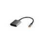 CUA0102 USB TYPE-C ADAPTER, C M TO DP F, 4K, ALU,BLACK GREY, 0.15M LOGILINK