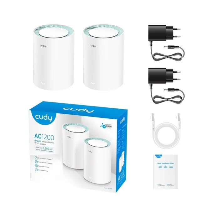 Cudy M1300 AC1200 Dual Band Gigabit Wi-Fi Mesh 2-Pack — image 5