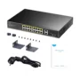 Cudy Switch PoE Gigabit 16PoE + 2GbE + 2SFP Uplink 200W - GS1018PS2 - 16PoE + 2GbE + 2SFP Uplink 200W