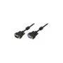 CV0006 VGA CABLE, HD15 M to HD15 F, 1080p, 2x FERRITE, BLACK, 5 m LOGILINK