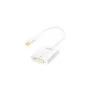 CV0037 DISPLAYPORT TO DVI MALE FEMALE ADAPTER 1080p, WHITE, 0.1 m LOGILINK
