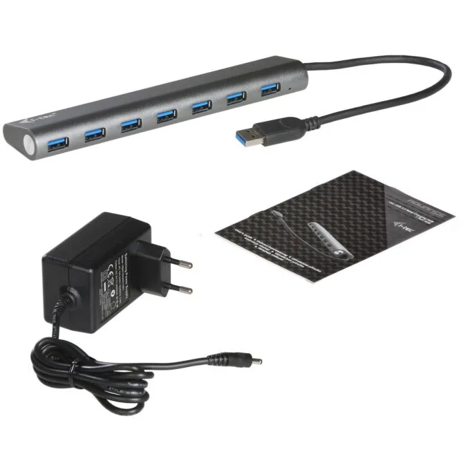 D I-TEC USB 3.0 7-Port HUB ALU - Aluminum USB-A Hub — image 4