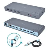 D I-Tec USB 3.0 USB-C 5K Universal Dual Docking Station