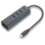D I-TEC USB-C 3-Port Hub + GLAN
