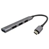 D I-TEC USB-C Metal Hub 1x USB-C + 3x USB-A - Compact Aluminum Hub