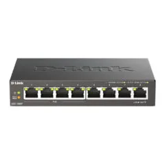 D-Link DGS-1008P - 8-Port Gigabit PoE+ Unmanaged Switch - Black Metal Desktop, 4 PoE+ Ports, 60W Budget