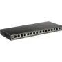 D-Link DGS-1016S - 16-Port Gigabit Unmanaged Switch, Fanless, Black