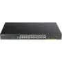 D-Link DGS-1250-28XMP-E - 28-Port Smart Managed PoE+ Switch, 24x Gigabit RJ45 & 4x 10G SFP+, 370W