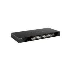D-Link DGS-1520-28 E - 28-Port Gigabit Smart Managed Switch, L3, Black, 1U Rack-mount, 2x 10G Copper, SFP+ Slots