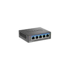 D-Link DMS-105 - 5-Port 2.5G Unmanaged Multi-Gig Desktop Switch - Black