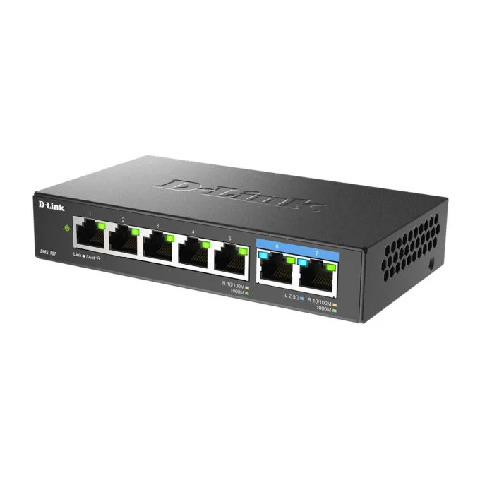 D-Link DMS-107 - 7-Port Multi-Gigabit Unmanaged Switch — image 2