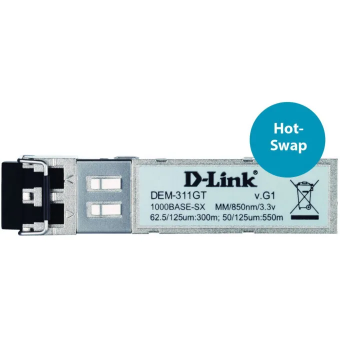 D-Link MiniGBIC SFP 1000BaseSX - DEM-311GT - Multimode LC, 850nm, 550m, Metallic — image 3