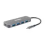 D-Link USB-C Hub - DUB-2340 - 4x USB 3.0, 1x USB-C, 60W Power Delivery, Grey