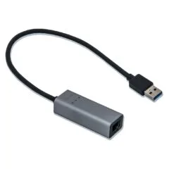 D-TEC USB 3.0 Metal Gigabit Ethernet Adapter - USB 3.0 to RJ-45, LED Indicator, Notebook/Tablet/PC, Windows/macOS