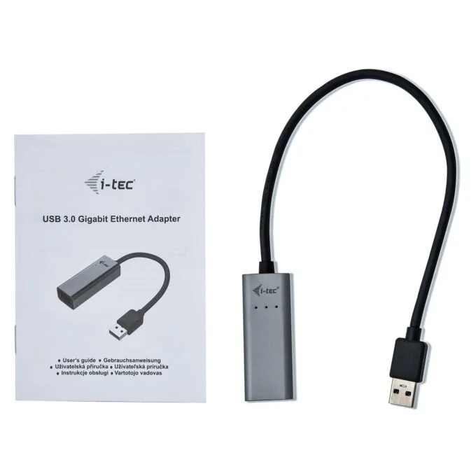 D-TEC USB 3.0 Metal Gigabit Ethernet Adapter - USB 3.0 to RJ-45, LED Indicator, Notebook/Tablet/PC, Windows/macOS — image 5