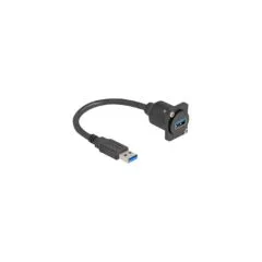 D-Type USB 3.2 Gen 1 Cable - USB-A Male to USB-A Female