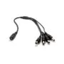 Dahua DC Power Splitter Cable - PFM979-1S4P - 1in 4out