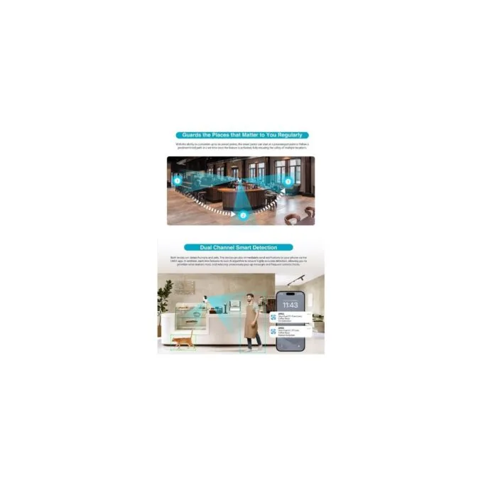 Dahua IP Indoor 3.0MP Wi-Fi PT Dome - H3D-3F - Dual Lens — image 6