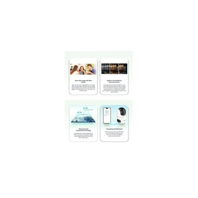 Dahua IP Indoor 3.0MP Wi-Fi PT Dome - H3D-3F - Dual Lens — image 10