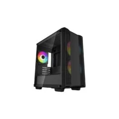 DeepCool CC360 ARGB Micro-ATX Mini Tower PC Case - Black