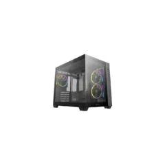 DeepCool CG330 3F Micro ATX Mini ITX ARGB Glass Black - R-CG330-BKNGM3-G