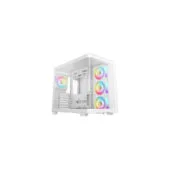 DeepCool CG530U 4F WH ATX Curved Glass Panoramic Case White - R-CG530U4FWH