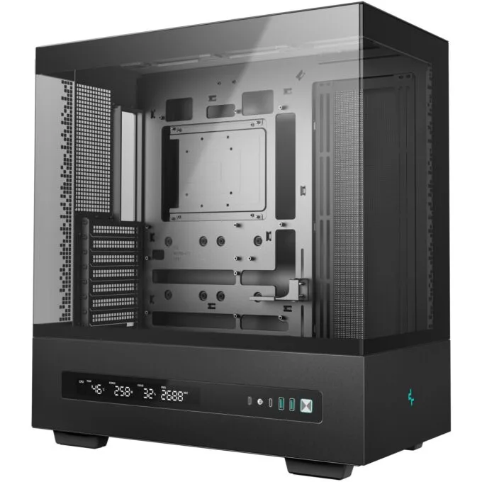 DeepCool CH690 DIGITAL Mid Tower PC Case - Black Tempered Glass ATX - R-CH690-BKDA00 — image 2