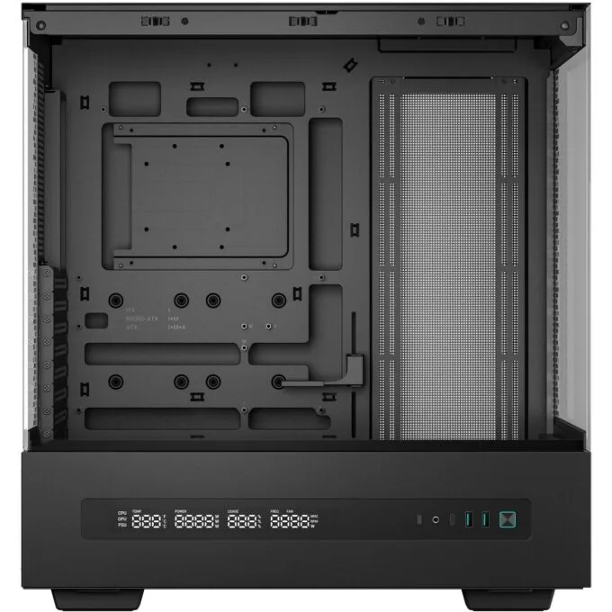 DeepCool CH690 DIGITAL Mid Tower PC Case - Black Tempered Glass ATX - R-CH690-BKDA00 — image 5