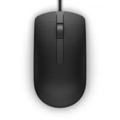 Dell MS116 Optical 2-Button Ambidextrous Wired USB Mouse - 1000 DPI