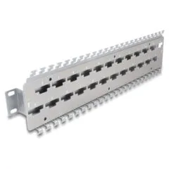 Delock 19? Kabelabfangschiene für Netzwerkkabelverbinder mit LSA Anschluss 24 Port Metall