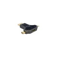 Delock 3 in 1 Monitoradapter mit USB-CTM DisplayPort mini DisplayPort Eingang auf HDMI Ausgang mit 4K 60 Hz