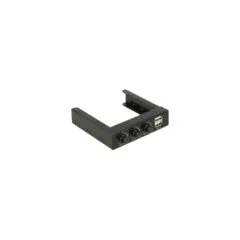 Delock 3.5' Front Panel to 2 x USB 2.0 and fan control - Anschlüsse am vorderen Bedienfeld des Speicherschachts - USB ...