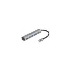 DELOCK 6 Port USB Hub mit 4 x USB Typ-A Buchse und 2 x USB Type-C Buchse