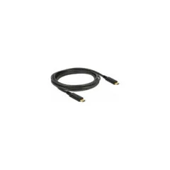 Delock 83668 USB Kabel 2 m USB C Männlich Schwarz