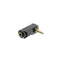 Delock Adapter Audio Klinke 3.5 mm 3 Pin Stecker to Buchse gewinkelt