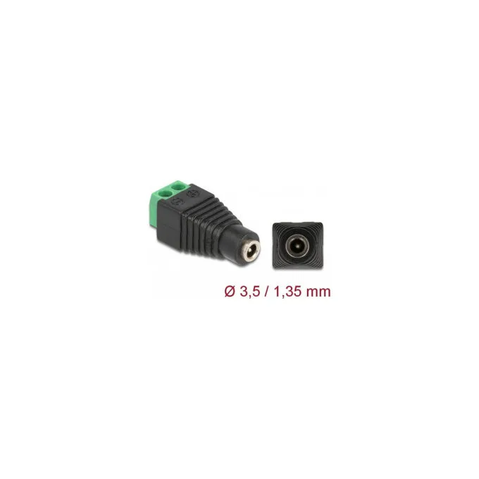 Delock Adapter DC 1.35 x 3.5 mm Buchse to Terminalblock 2 Pin — image 2