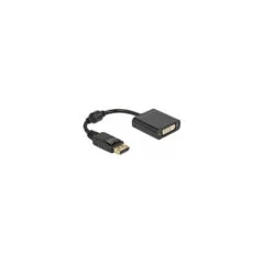 Delock Adapter DisplayPort 1.1 Stecker zu DVI Buchse Passiv schwarz