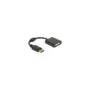 Delock Adapter DisplayPort 1.1 Stecker zu DVI Buchse Passiv schwarz