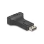 Delock Adapter DisplayPort 1.1 Stecker zu DVI Buchse Passiv schwarz