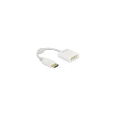 Delock Adapter DisplayPort 1.1 Stecker zu DVI Buchse Passiv weiß
