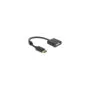 Delock Adapter DisplayPort 1.2 Stecker zu DVI Buchse 4K Aktiv schwarz