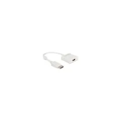 Delock Adapter DisplayPort 1.2 Stecker zu HDMI Buchse 4K Aktiv weiß