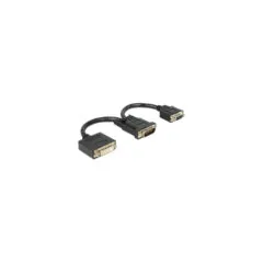 Delock Adapter DMS-59 Stecker to DVI 24+5 Buchse + VGA Buchse 20 cm