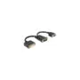 Delock Adapter DMS-59 Stecker to DVI 24+5 Buchse + VGA Buchse 20 cm
